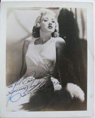 Betty Grable Vintage 1930s Autograph Photo