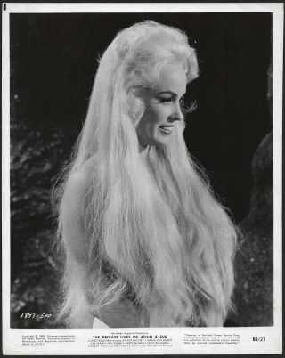 Blonde Bombshell Mamie Van Doren The Private Lives Of Adam & Eve 1960 Photograph