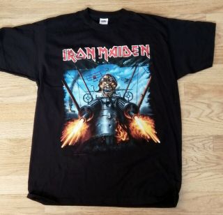 Iron Maiden Sonisphere 2014 Knebworth Tour T - Shirt Rare 2