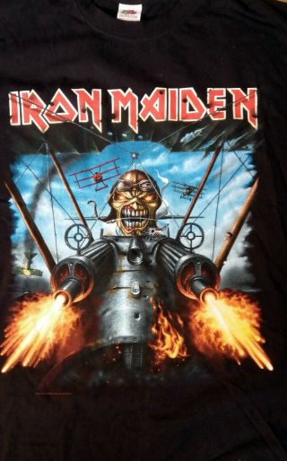 Iron Maiden Sonisphere 2014 Knebworth Tour T - Shirt Rare 4