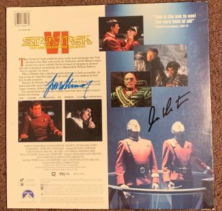 William Shatner & Leonard Nimoy Autograph Signed Star Trek Laser Disc