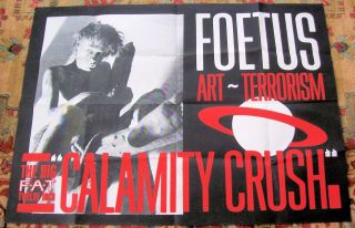Foetus Rare Uk Record Company Promo Poster 