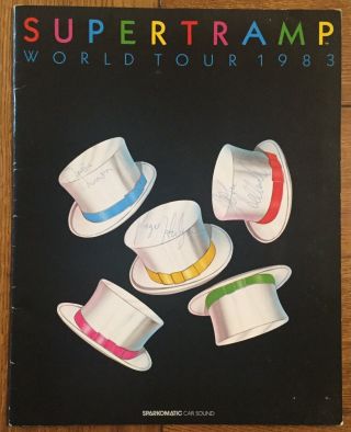 Supertramp Signed Autographed Concert Programme World Tour 1983