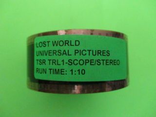 1997 Jurassic Park The Lost World 35mm Film Movie Trailer Official Universal Htf