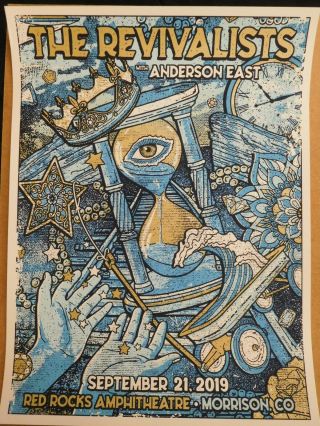 The Revivalists Red Rocks 2019 Official Concert Poster