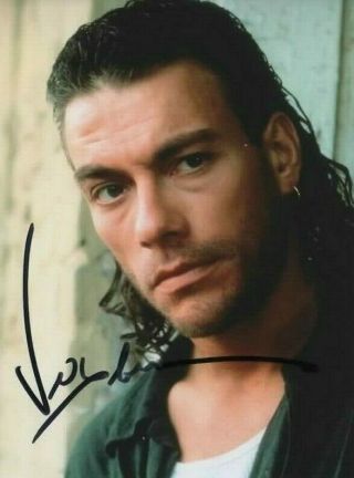 Jean - Claude Van Damme Autographed Signed Photo