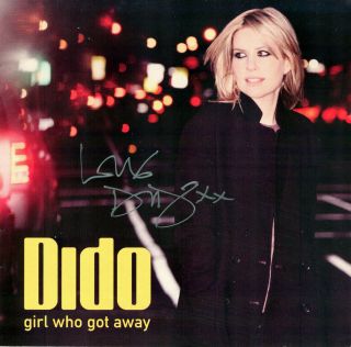 Dido " Girl Who Got Away " Autograph Cd Booklet Signed Record Co.  Promo Auto Eminem