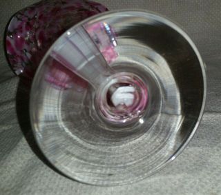 Fenton Murrhina Rose PINK & WHITE SPATTER WARE ART GLASS JACK IN THE PULPIT VASE 5