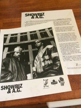 Showbiz & A.  G.  Vintage Hip Hop Promo Pic Rap Promo Material