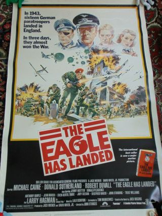 3 Vintage Movie Posters - Pink Panther - Spy Who Loved Me & Eagle Has Landed