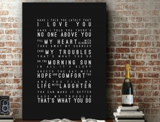Van Morrison Have I Told You Lately | Poster Song Lyrics Art Print | Canvas Gift