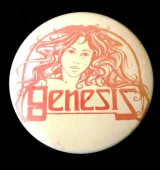 Genesis 1973 England By The Pound Button Pin / Peter Gabriel