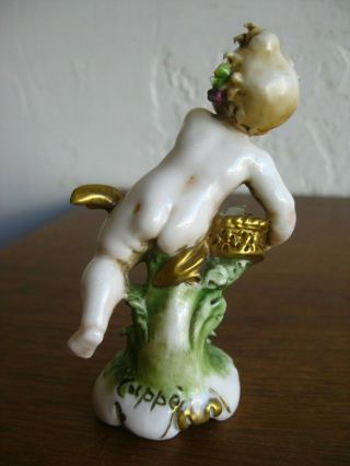 Antique Capodimonte Giuseppe Cappe Italian Porcelain Cherub Putti Figurine 2 6