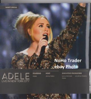 Adele Live In York Radio City Live Concert Dvd Rare Oop Promo With Ad Sheet