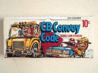 1978 Donruss Cb Convoy Card Stickers Display Box - Flash