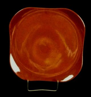 Rare Russel Wright Steubenville American Modern Bean Brown Chop Plate Mcm Great
