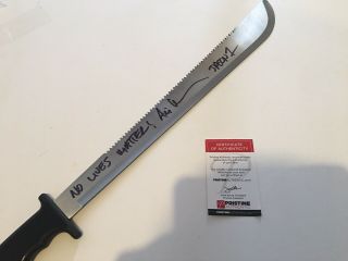 Jason Signed And Inscribed Friday The 13th Metal Machete 24 " - Halloween