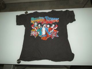 Vintage 1978 Concert T - Shirt Tee Rolling Stones Live Its Only Rock Roll
