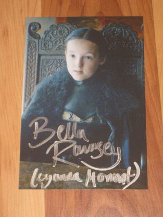 Bella Ramsey Signed 4x6 Game Of Thrones Photo Autograph 1