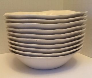 Set of 10 Vintage Johnson Brothers Sheraton Square Cereal Soup Salad Bowls 3