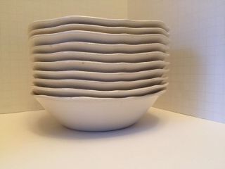 Set of 10 Vintage Johnson Brothers Sheraton Square Cereal Soup Salad Bowls 5