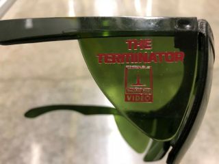 Terminator Movie Sunglasses & Case | Thorn Emi Vhs Video Release | Rare