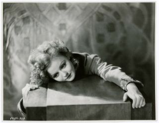 Vintage 1930s Nancy Carroll Mysterious Art Deco Hollywood Glamour Photograph
