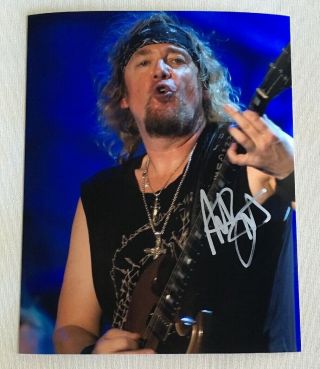 Iron Maiden Rock Legend Adrian Smith Signed Autographed 8x10 Photo
