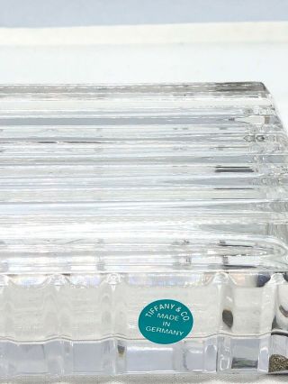 Vintage Tiffany & Co Atlas Crystal Trinket/Jewellery Box 6