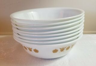51pc Vintage Corelle Butterfly Gold Dishes for8,  Platter Veg Bowl Cream & Sugar 5