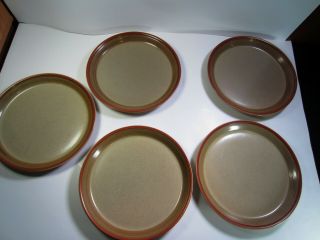 (5) Mikasa Potters Art Country Cabin Dinner Plates 10 3/4 "