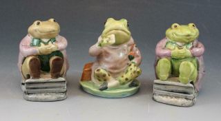 Beatrix Potter Peter Rabbit Porcelain Figurines 2 Mr Jackson & Mr Jeremy Fisher