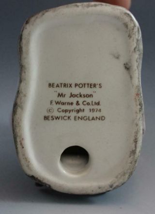 Beatrix Potter Peter Rabbit Porcelain Figurines 2 Mr Jackson & Mr Jeremy Fisher 4