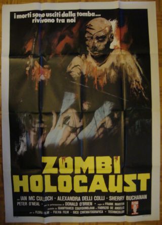 Doctor Butcher M.  D Aka Zombie 3 - Horror - M.  Girolami - Giallo - Italian 2sh (39x55 Inch
