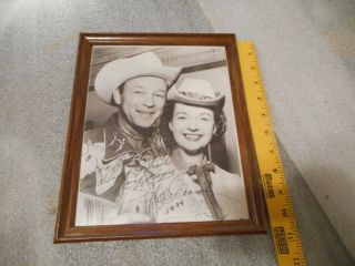 Roy Rogers - Dale Evans Picture (signed) 1984