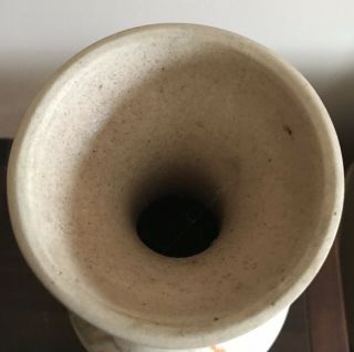 Large Nemadji Pottery Native Art Swirled Colors Vase 12” High 6