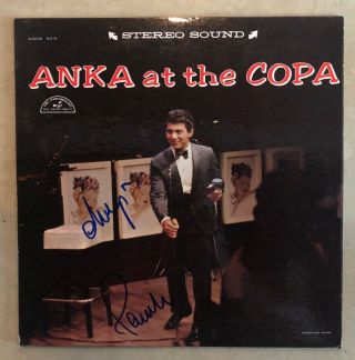 Paul Anka Signed Autographed Anka At The Copa Vinyl Lp Record