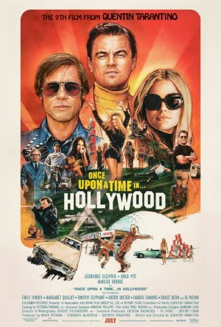 Once Upon A Time In Hollywood 27 X 40 2019 D/s Movie Poster C