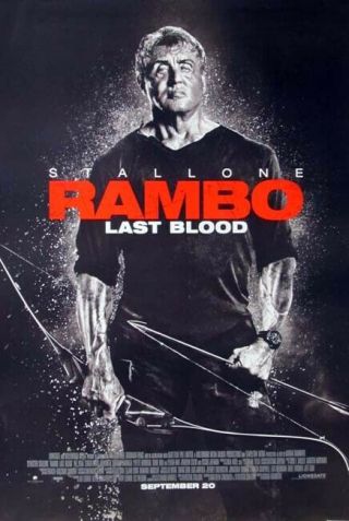 Rambo: Last Blood Great 27x40 D/s Movie Poster (s01)