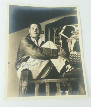 Vintage Norman Foster Autographed Publicity Photo Actor Director Screenwriter