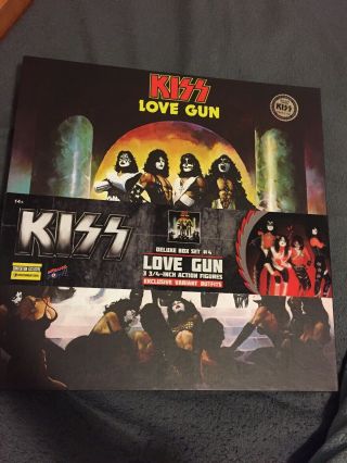 Kiss Love Gun 3¾” Figures Deluxe Box Set Variant Outfits Exclusive