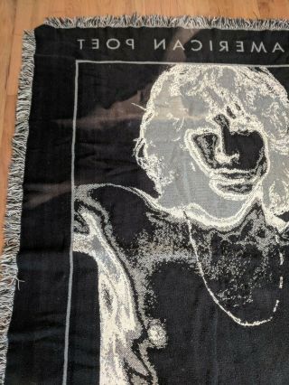 The Doors Jim Morrison An American Poet Tapestry Throw Fringe Blanket 64 