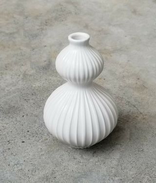 Set of 3 Jonathan Adler Modernist Small White Bud Vases 5