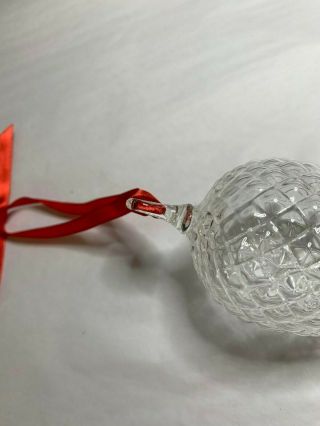 Steuben Glass - Pinecone Christmas Crystal Ornament, 5