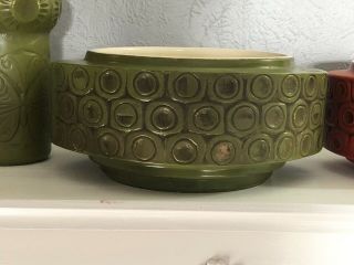 Vintage Mccoy Scandia Pottery Planter 34 Mcm Green