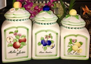 Villeroy & Boch French Garden Charm CANISTER APPLES 7