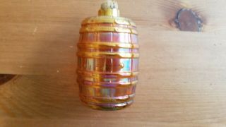 Carnival Glass Imperial Electric Marigold Little Barrel