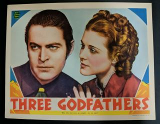Three Godfathers 1936 Mgm Lobby Card Chester Morris Irene Hervey Fine