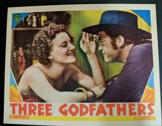 Three Godfathers 1936 Mgm Lobby Card Chester Morris Dorothy Tree Vf/nm