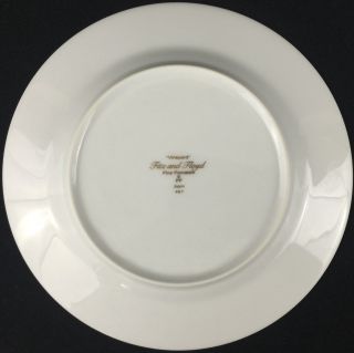 Set of 5 VTG Salad Plates by Fitz and Floyd Vineyard Cloisonné Porcelain Japan 7